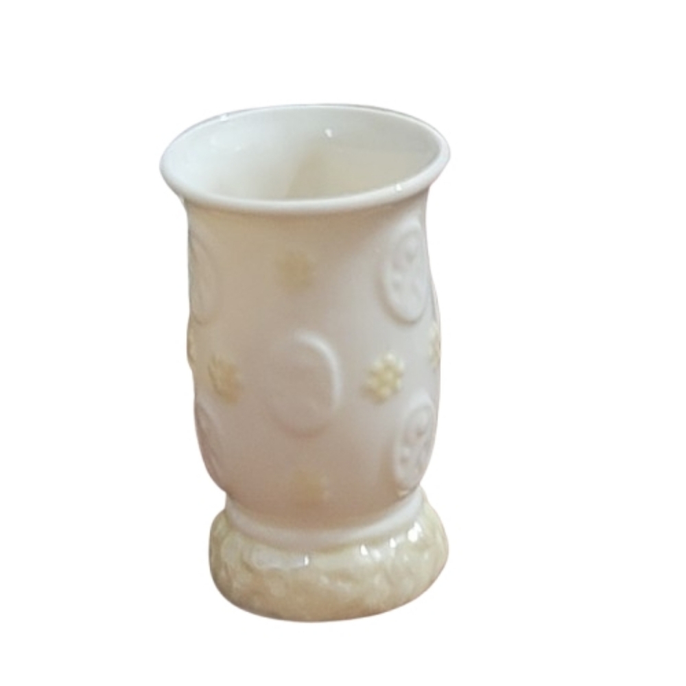 Small Vase Or Candle Holder Elegant Cream Textured Small Vase Ireland 86 Vintage